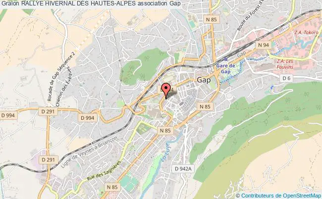 plan association Rallye Hivernal Des Hautes-alpes Gap