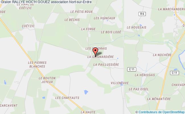plan association Rallye Hoc'h Gouez Nort-sur-Erdre