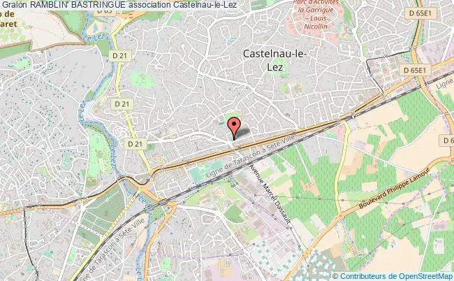 plan association Ramblin' Bastringue Castelnau-le-Lez