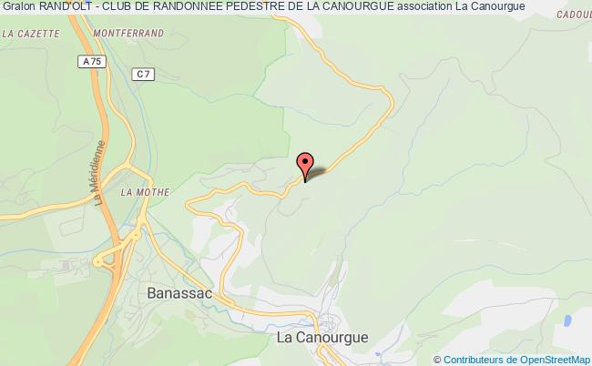 plan association Rand'olt - Club De Randonnee Pedestre De La Canourgue La    Canourgue