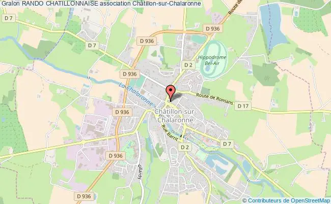 plan association Rando Chatillonnaise Châtillon-sur-Chalaronne