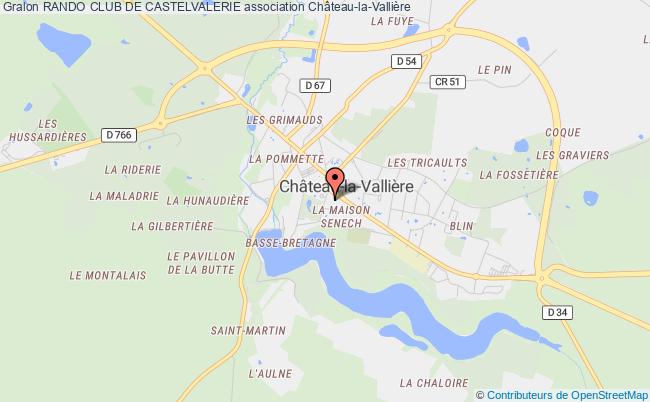 plan association Rando Club De Castelvalerie Château-la-Vallière