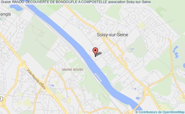 plan association Rando Decouverte De Bondoufle A Compostelle Soisy-sur-Seine