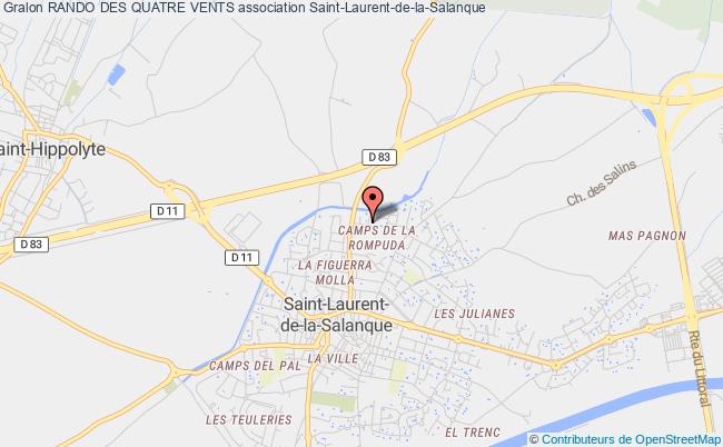 plan association Rando Des Quatre Vents Saint-Laurent-de-la-Salanque