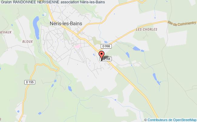 plan association Randonnee Nerisienne Néris-les-Bains