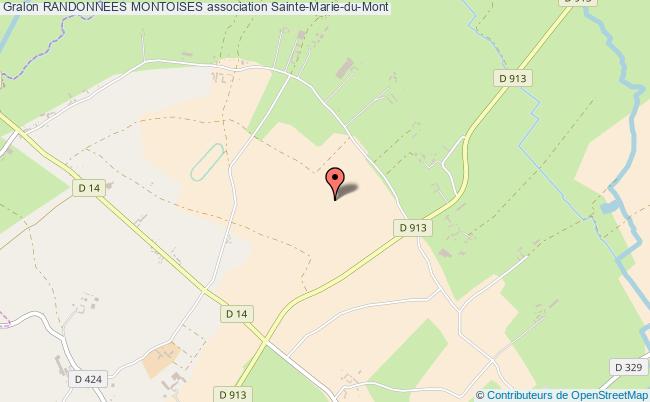 plan association Randonnees Montoises Sainte-Marie-du-Mont