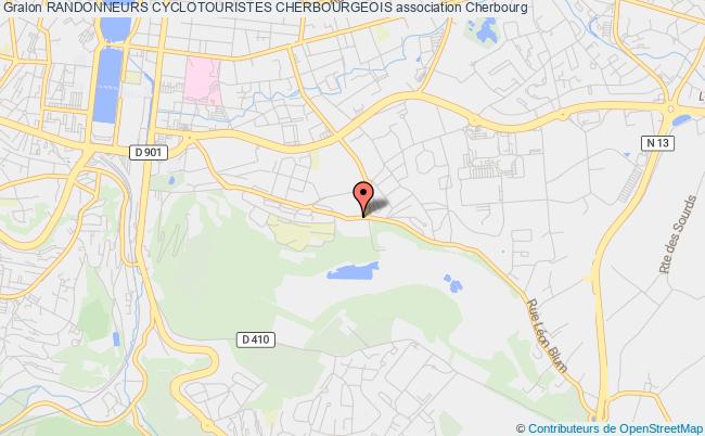 plan association Randonneurs Cyclotouristes Cherbourgeois Cherbourg-Octeville