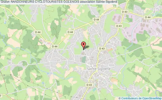 plan association Randonneurs Cyclotouristes Golenois Sainte-Sigolène