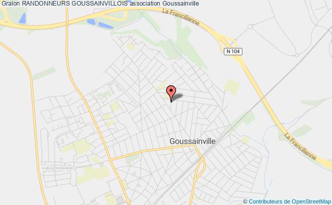 plan association Randonneurs Goussainvillois Goussainville