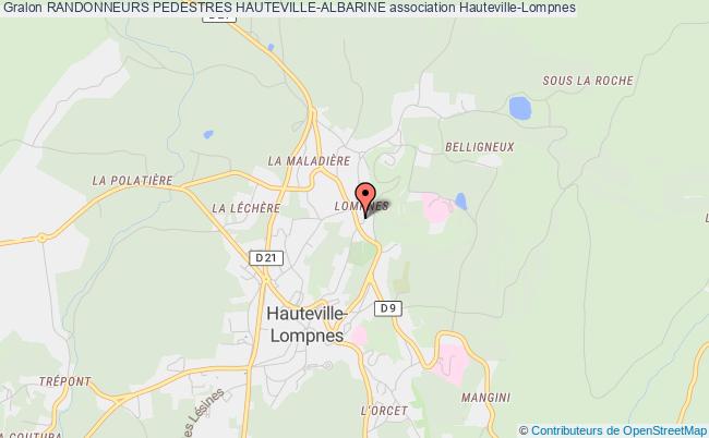 RANDONNEURS PEDESTRES HAUTEVILLE-ALBARINE