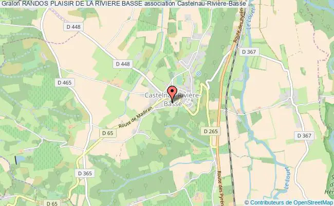 plan association Randos Plaisir De La Riviere Basse Castelnau-Rivière-Basse