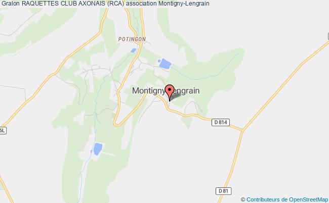 plan association Raquettes Club Axonais (rca) Montigny-Lengrain