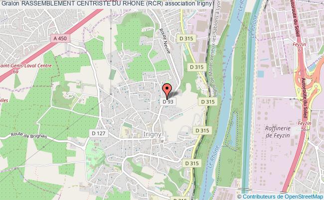 plan association Rassemblement Centriste Du Rhone (rcr) Irigny