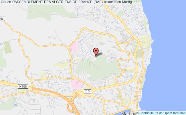 plan association Rassemblement Des Algeriens De France (raf) Martigues