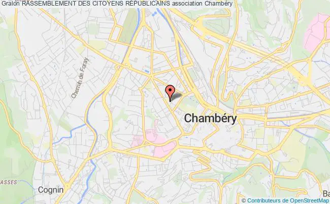 plan association Rassemblement Des Citoyens RÉpublicains Chambéry