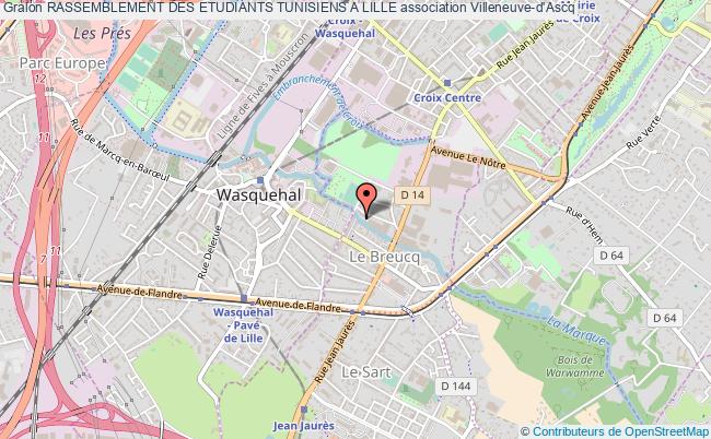 plan association Rassemblement Des Etudiants Tunisiens A Lille Villeneuve-d'Ascq