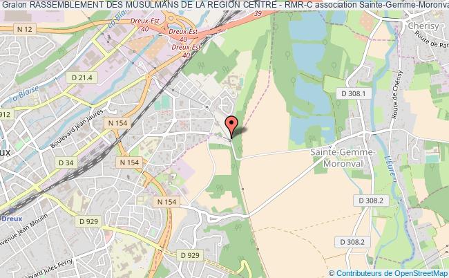 plan association Rassemblement Des Musulmans De La Region Centre - Rmr-c Sainte-Gemme-Moronval