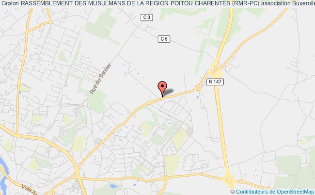 plan association Rassemblement Des Musulmans De La Region Poitou Charentes (rmr-pc) Buxerolles