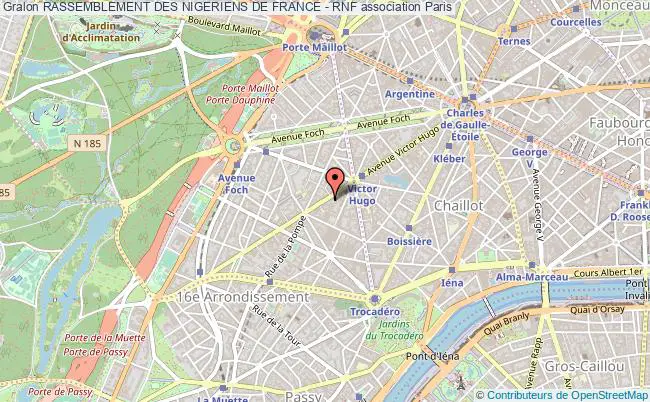 plan association Rassemblement Des Nigeriens De France - Rnf Paris