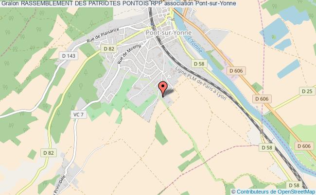 plan association Rassemblement Des Patriotes Pontois Rpp Pont-sur-Yonne