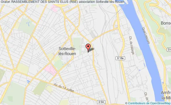 plan association Rassemblement Des Saints Elus (rse) Sotteville-lès-Rouen