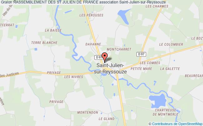 plan association Rassemblement Des St Julien De France Saint-Julien-sur-Reyssouze