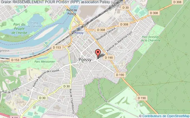 plan association Rassemblement Pour Poissy (rpp) Poissy