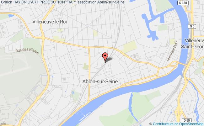 plan association Rayon D'art Production "rap" Ablon-sur-Seine
