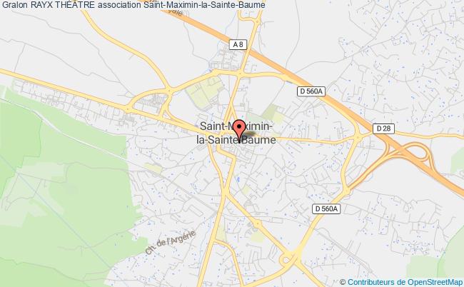 plan association Rayx ThÉÂtre Saint-Maximin-la-Sainte-Baume