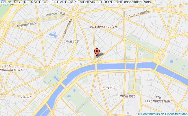 plan association Rcce  Retraite Collective Complementaire Europeenne Paris