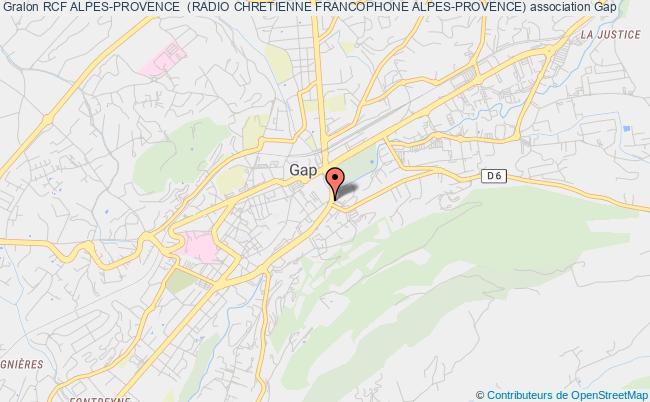 plan association Rcf Alpes-provence  (radio Chretienne Francophone Alpes-provence) Gap