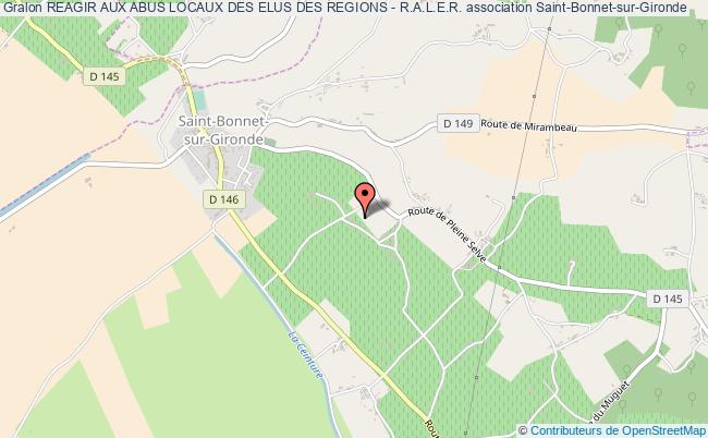 plan association Reagir Aux Abus Locaux Des Elus Des Regions - R.a.l.e.r. Saint-Bonnet-sur-Gironde