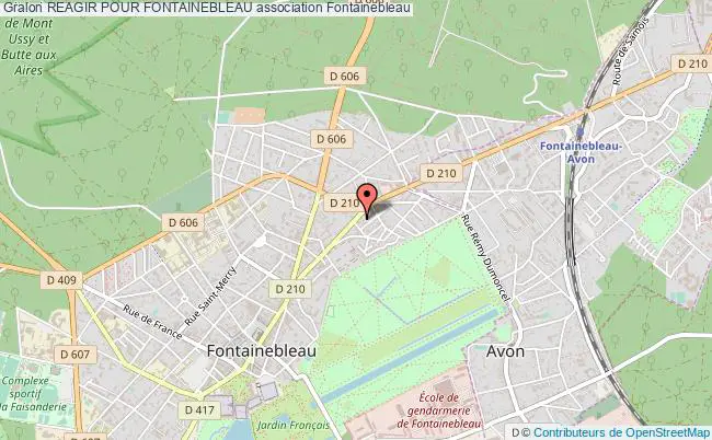 plan association Reagir Pour Fontainebleau Fontainebleau