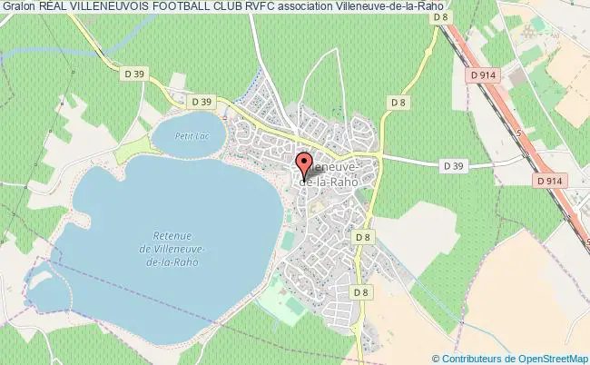 plan association RÉal Villeneuvois Football Club Rvfc Villeneuve-de-la-Raho