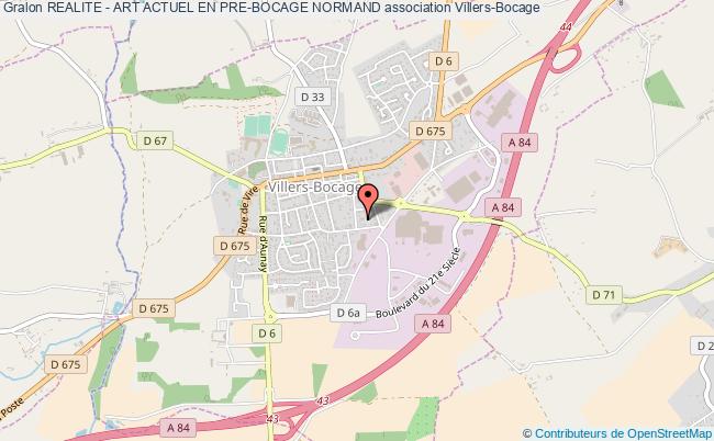plan association Realite - Art Actuel En Pre-bocage Normand Villers-Bocage