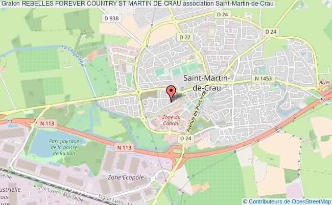 plan association Rebelles Forever Country St Martin De Crau Saint-Martin-de-Crau
