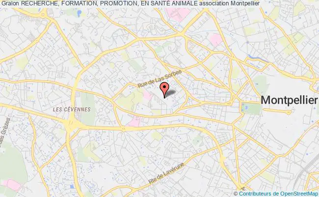 plan association Recherche, Formation, Promotion, En SantÉ Animale Montpellier