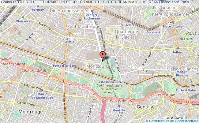 plan association Recherche Et Formation Pour Les Anesthesistes-reanimateurs (rfar) Paris