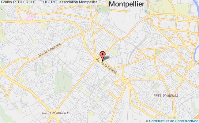 plan association Recherche Et Liberte Montpellier