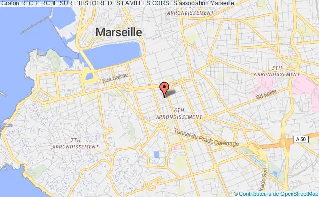 plan association Recherche Sur L'histoire Des Familles Corses Marseille