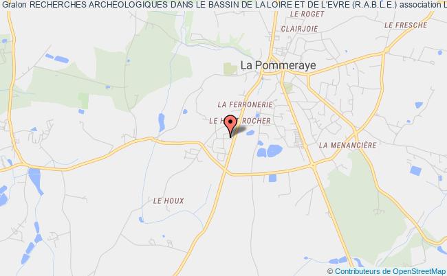 plan association Recherches Archeologiques Dans Le Bassin De La Loire Et De L'evre (r.a.b.l.e.) Saint-Florent-le-Vieil