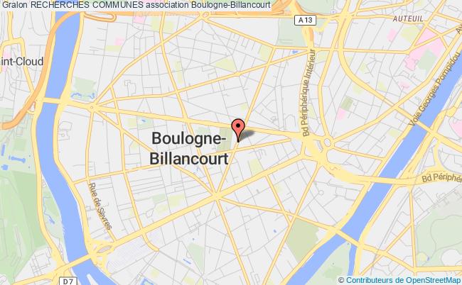 plan association Recherches Communes Boulogne-Billancourt