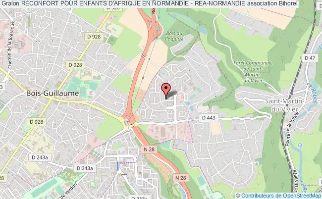 plan association RÉconfort Pour Enfants D'afrique En Normandie - Rea-normandie Bihorel