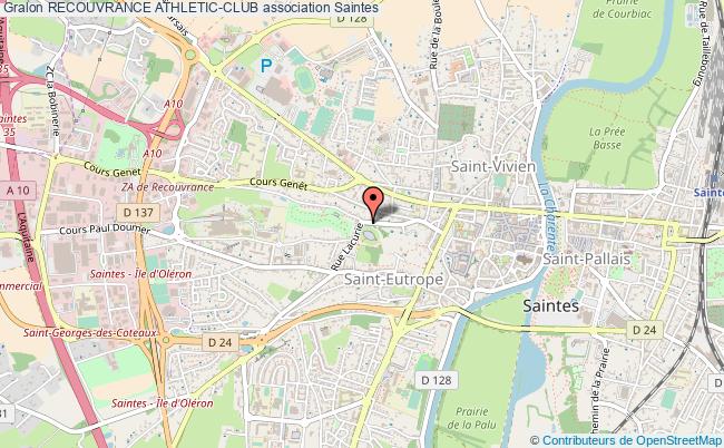 plan association Recouvrance Athletic-club Saintes