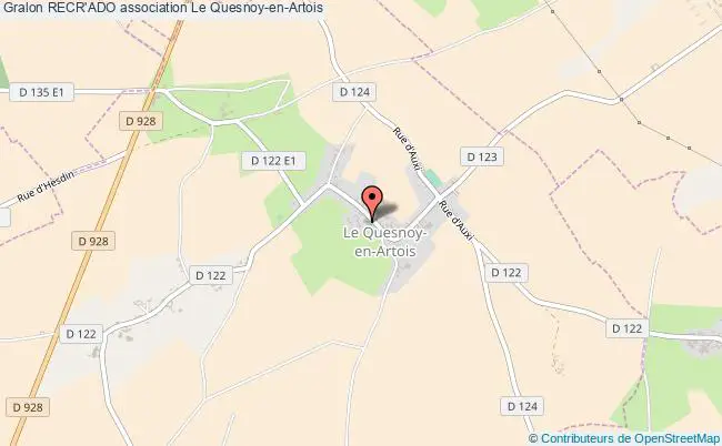 plan association Recr'ado Quesnoy-en-Artois