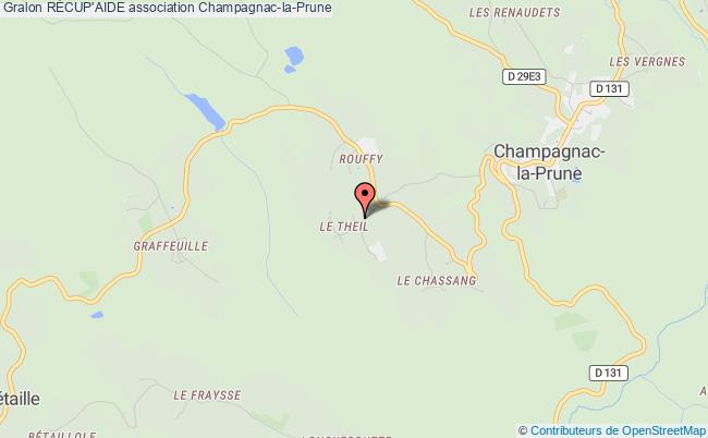 plan association RÉcup'aide Champagnac-la-Prune