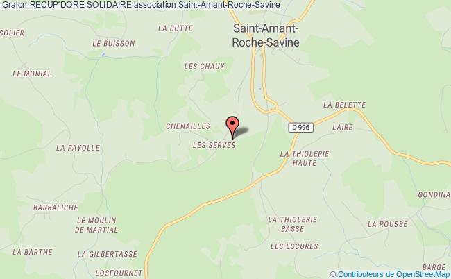 plan association Recup'dore Solidaire Saint-Amant-Roche-Savine