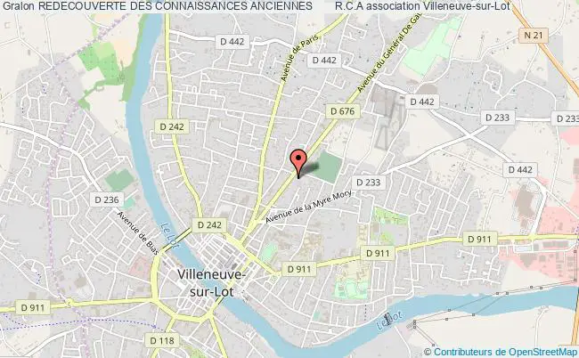 plan association Redecouverte Des Connaissances Anciennes       R.c.a Villeneuve-sur-Lot