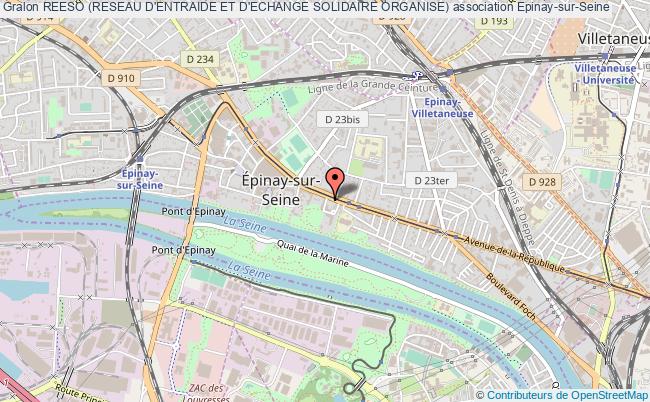 plan association Reeso (reseau D'entraide Et D'echange Solidaire Organise) Épinay-sur-Seine