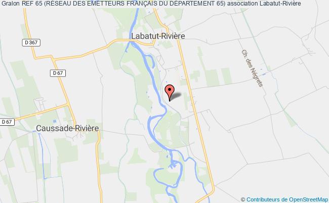 plan association Ref 65 (rÉseau Des Emetteurs FranÇais Du DÉpartement 65) Labatut-Rivière